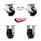Service Caster 4 Inch Kingpinless Phenolic Wheel Caster Brakes and Swivel Locks 2 Rigid, 2PK SCC-KP30S420-PHR-SLB-BSL-2-R-2 - alternate 5